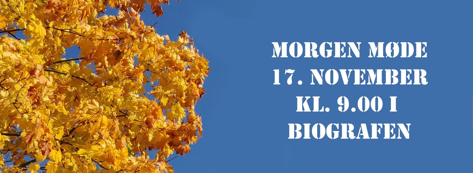 Read more about the article Morgenmøde 17. november